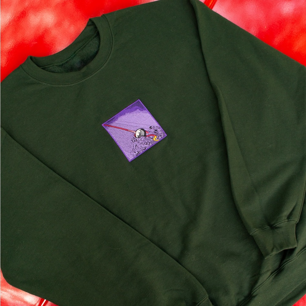 Tame Impala Currents Embroidered Crewneck Sweater